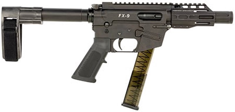Freedom Ordnance FX-9 9mm AR-15 Style Pistol 4-Inch Barrel Black Anodized Receiver