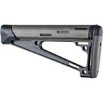 Hogue OverMolded Fixed Buttstock Grey for A2 Buffer Tube AR Rifles