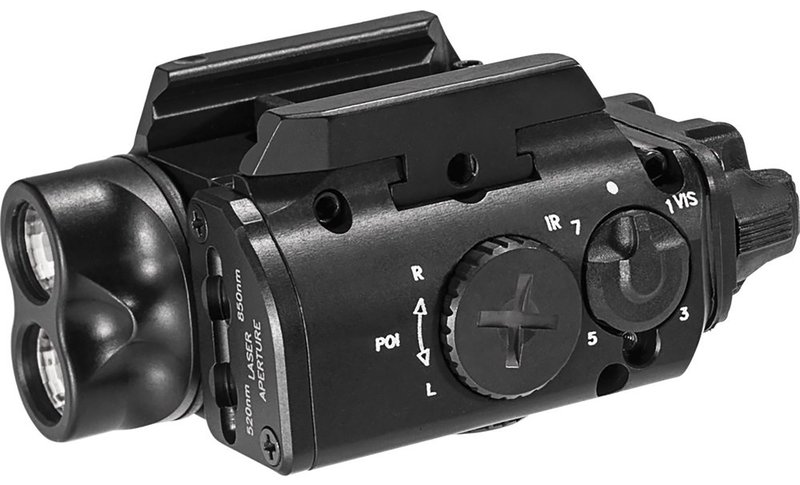 SureFire XVL2-IRC WeaponLight 400-Lumen White LED Green & IR Lasers, Black