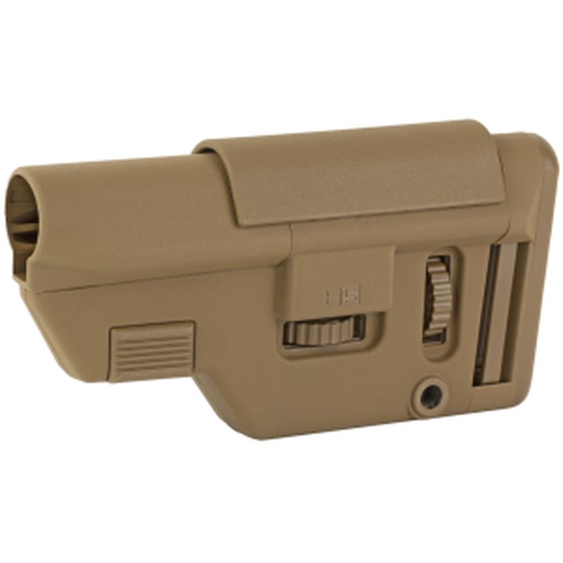 B5 Systems CPS1306 Precision Coyote Brown Synthetic Adjustable with Cheek Riser Fits AR-Platform