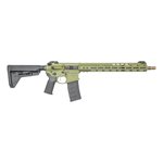 Noveske Gen 4 Recon 5.56 Rifle 16 Inch Bazooka Green Cerakote MBUS Pro Sights