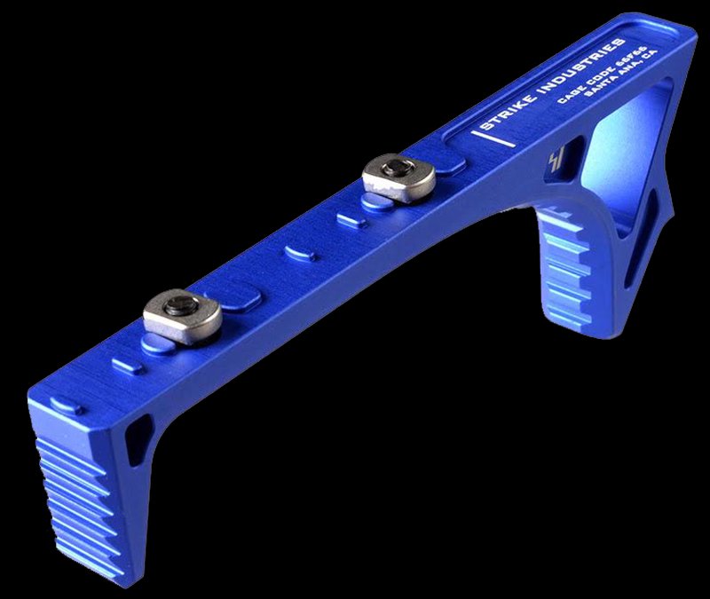 Strike LINK Curved Foregrip AR Platform M-LOK KeyMod Blue 6061-T6 Aluminum