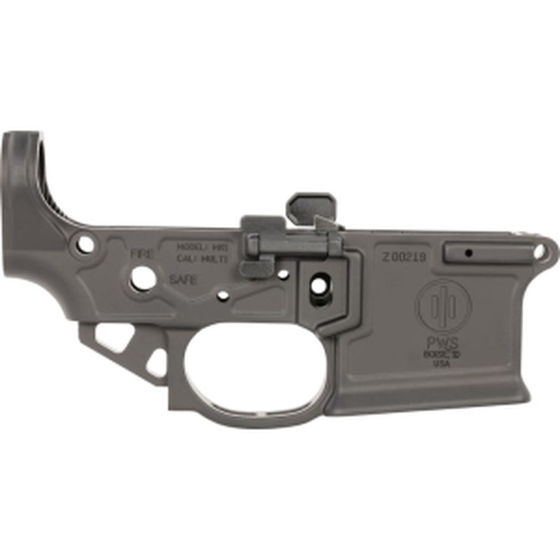 Primary Weapons 22-2M100SM1B MK1 Mod 2-M Black Anodized Stripped Lower for AR-15, Oversized Ambi Bolt Release/Catch