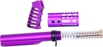 Guntec USA AR-15 4in Pistol Brace Build Kit With Milspec Buffer Tube Anodized Purple