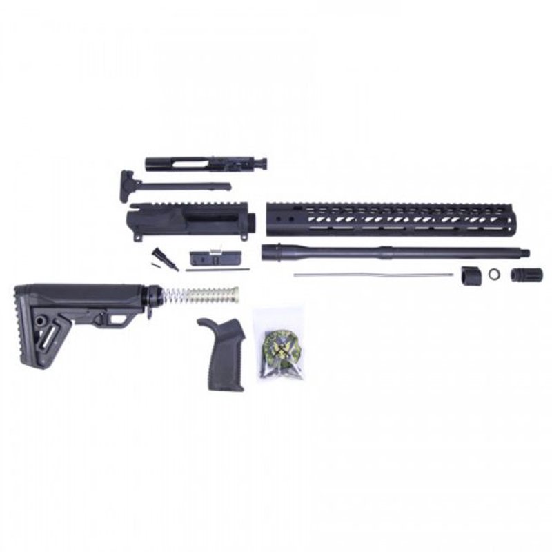 Guntec USA AR-15 5.56 Upper Receiver w/o Lower Parts Kit, N.2, 15in Ultralight M-Lok Handguard, MLS Gen 2 Stock Assembly, Carbine Length, .750 Gas Block, 16in 5.56mm M4 4150 Barrel, 1-7 Twist