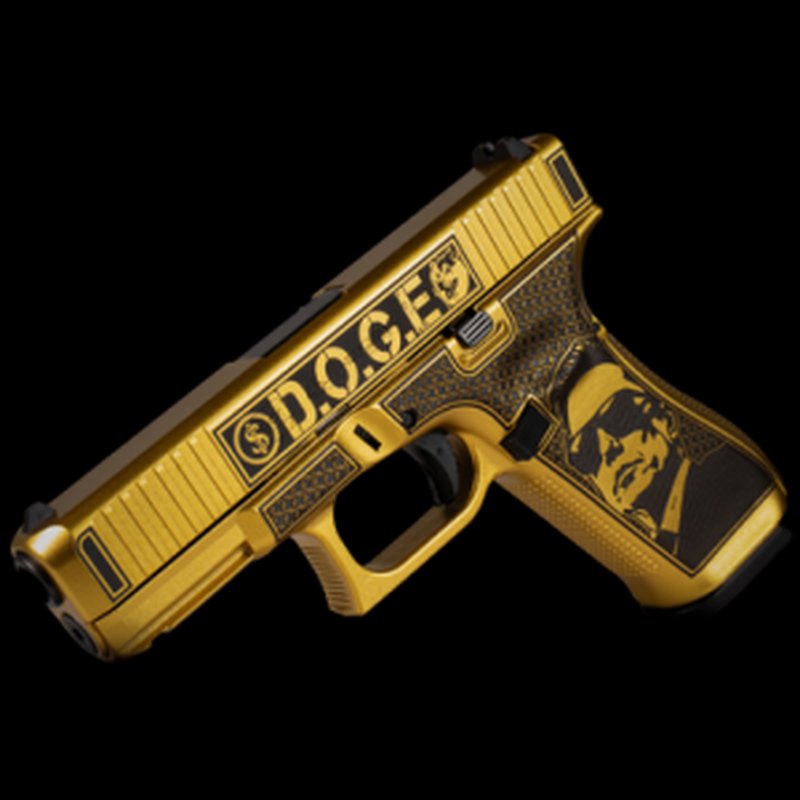 Glock G45 Gen5 9mm Compact Full-Size Hybrid Pistol, 4.49" 17+1, Glamour Gold Cerakote