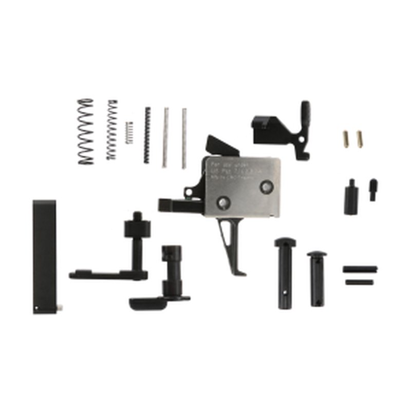 CMC Triggers AR-15 Lower Parts Kit - 3.5lb Flat Single Stage Trigger - No Grip