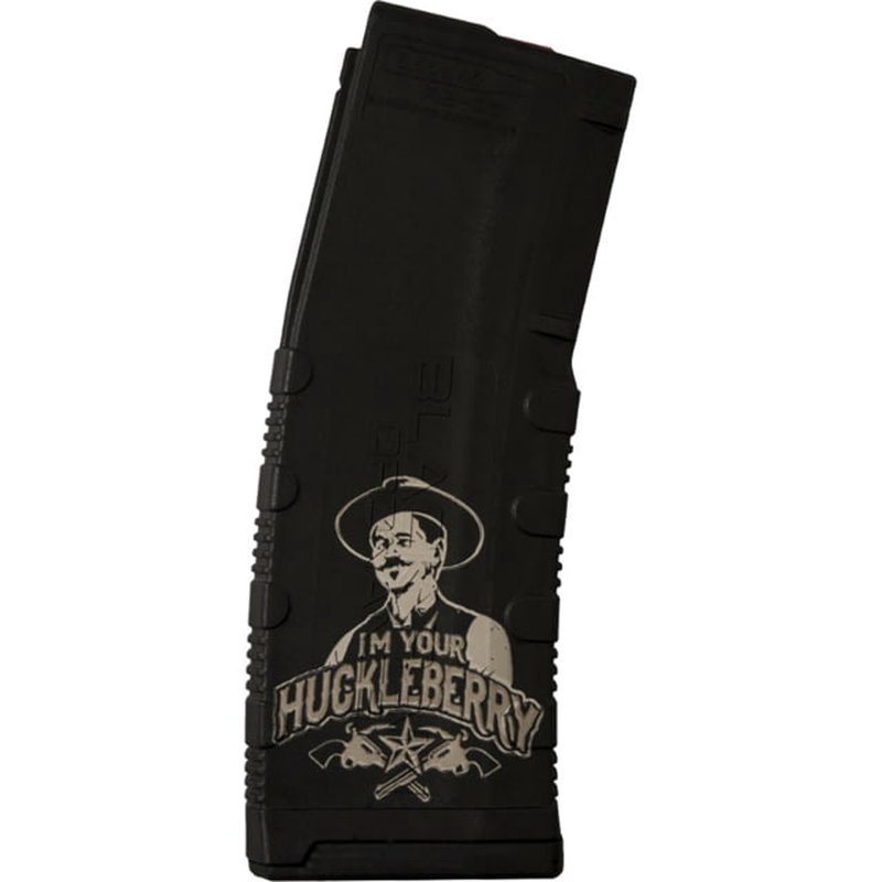 Black Rain Ordnance AR-15 Magazine with Huckleberry Engraving - 30 Round Polymer Magazine (.223 Rem / 5.56 NATO)