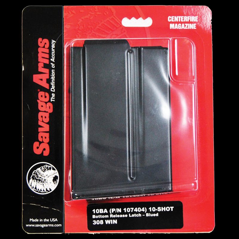 Savage Arms 10BA Detachable Steel Rifle Magazine 10-Round .308 Win 6-5 Creedmoor 55183