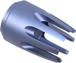 Guntec USA AR-15 Claw Multi-Prong Flash Hider Anodized Grey