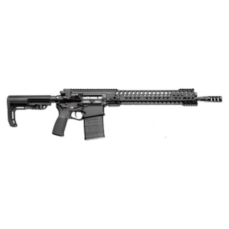 POF Revolution Piston 308 Win 18.5" 20rd Semi-Auto AR10 Rifle w/ Fluted Threaded Barrel - Black