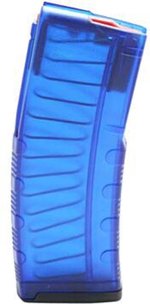 Amend2 AR-15 5.56x45 30rd Polymer Rifle Magazine Trans NRA Blue
