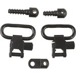 Uncle Mike's Super Swivel QD 115 Tri-Lock Rifle Sling Swivels, Blued Steel, 1" Loop, Model 14612.
