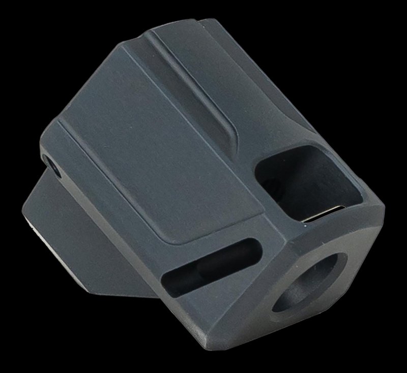 Faxon Firearms EXOS-515 Pistol Compensator 9mm SIG 1/2x28 Thread Black