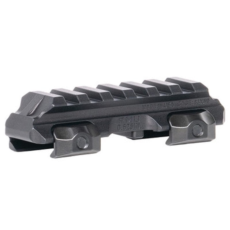 Reptilia 100271 RMU Mount 6-Slot Picatinny Rail Mount 0.625" Height Black