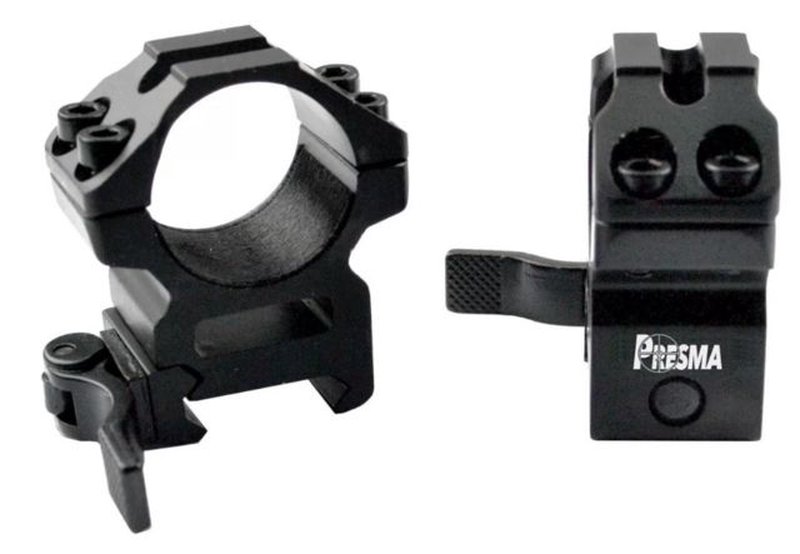 Presma Quick Release Scope Rings for Picatinny/Weaver Rails