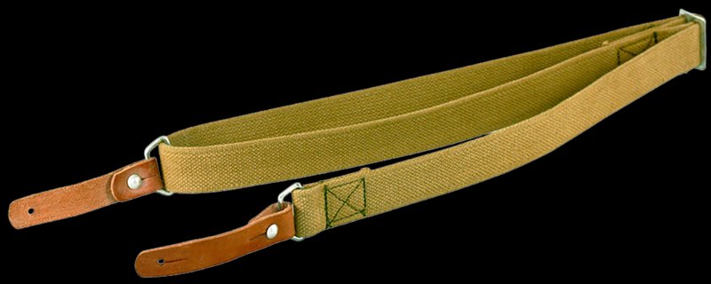Aim Sports AK/SKS Sling Olive Canvas Leather Trim Heavy-Duty