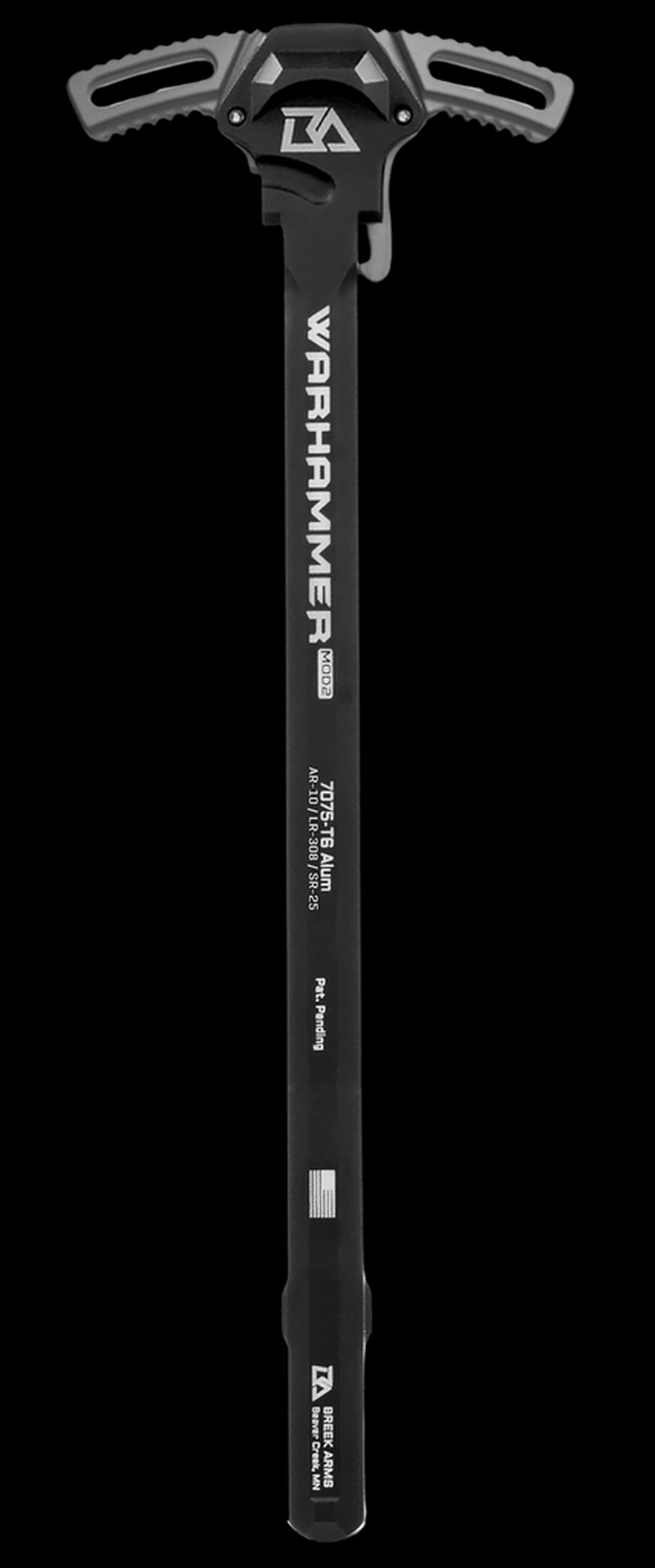 BREEK Warhammer MOD2 Ambidextrous Charging Handle AR-10 LR-308 Gray BRK530MGRAY