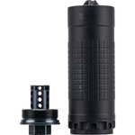 IWI IWS6K 6mm Black Direct Thread Suppressor w/ 1/2-28 HUB-T Mount