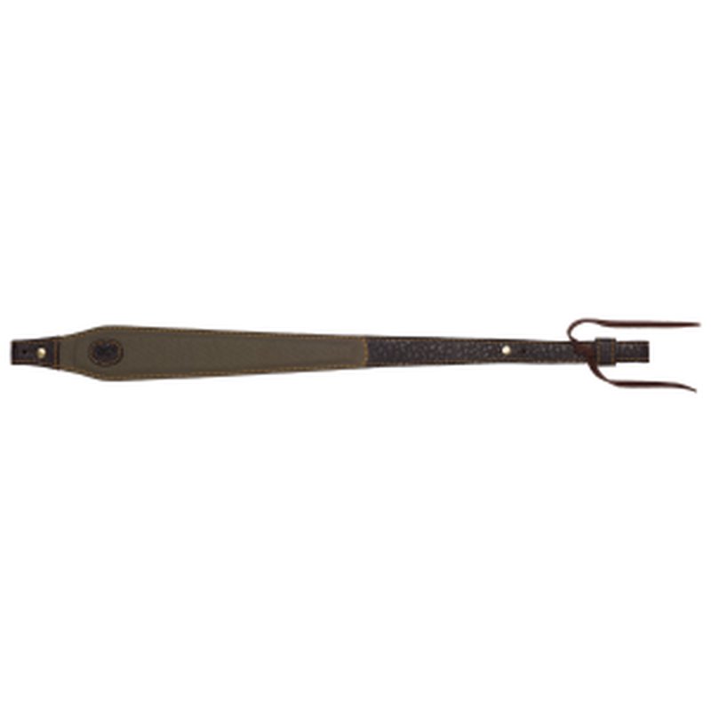 Browning Laredo Sling 25.50-35.50 Adjustable Olive Cotton Canvas Leather Trim