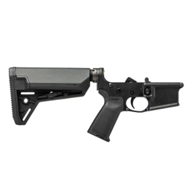 Aero Precision AR15 Complete Lower Receiver with MOE Grip & SL-S Carbine Stock - Anodized Black - APAR501196