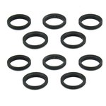 TacFire 10-Piece Muzzle Brake Crush Washer, Black