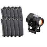 BROWNELLS BUNDLES - 10x GEN 2 PMAG WITH VORTEX SPARC SOLAR RED DOT