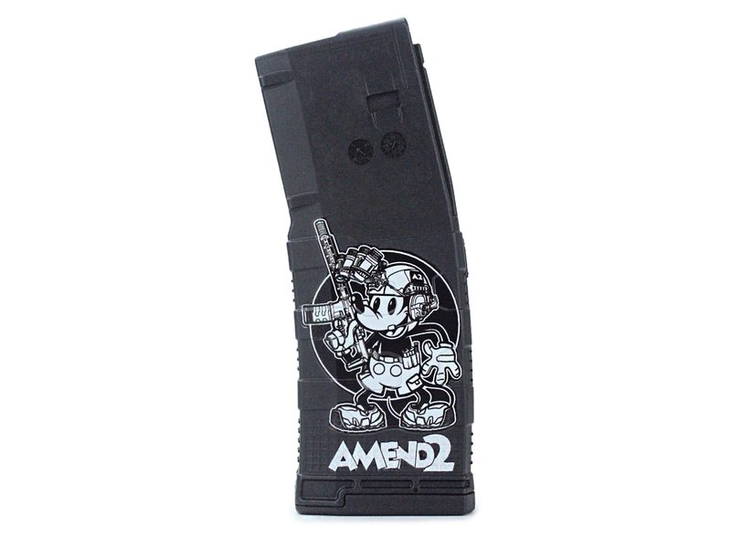 Amend2 Mod-3 Steamboat Willie Magazine 223/5.56 AR-15 30 Round Polymer