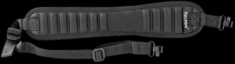Bulldog Cases Bulldog Ribbed Rifle Sling Black Deluxe Swivels