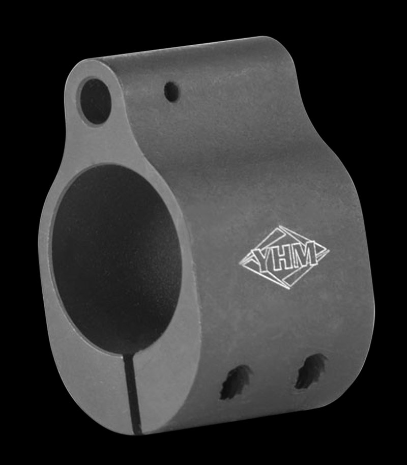 Yankee Hill 9384 Low Profile Clamp-On Gas Block .750" Bore, Black Phosphate Steel