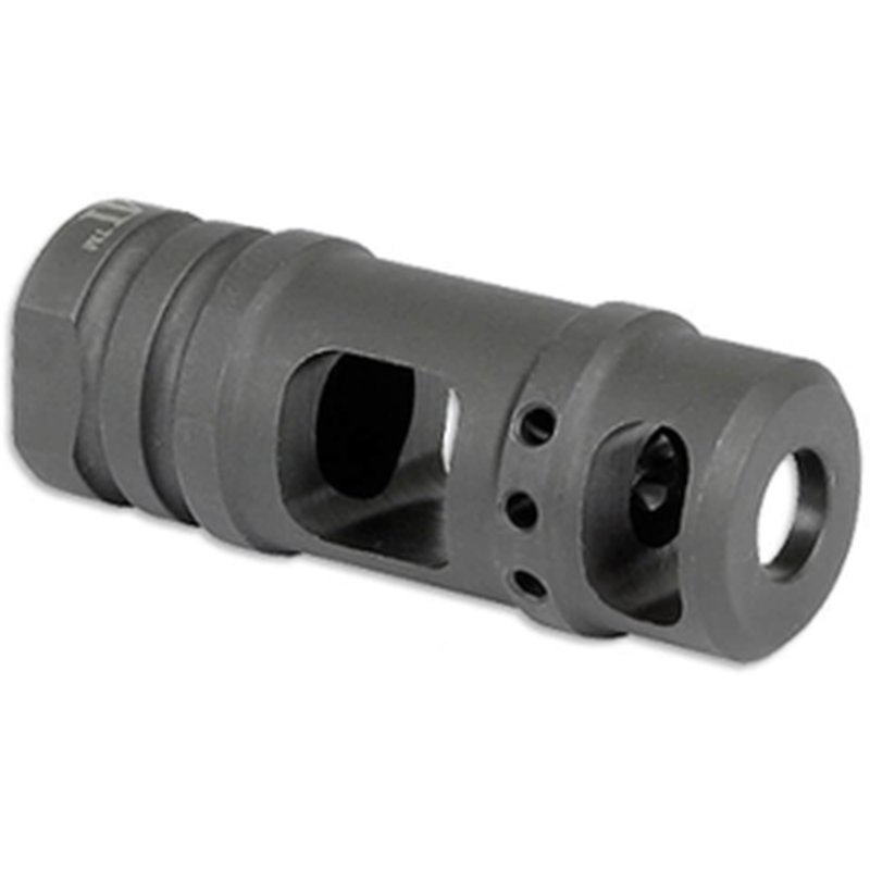 Midwest Industries Two-Chamber Muzzle Brake 45 Caliber 11/16"-24 Thread Steel Black