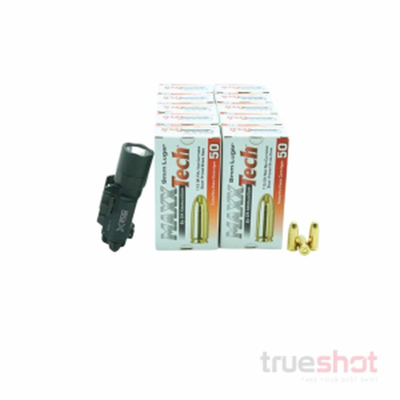SureFire X300T-A Pistol Flashlight 9mm Ammo Bundle