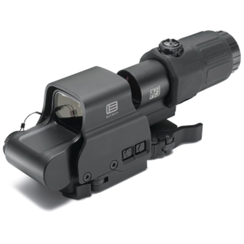 EOTech EXPS2-2 Holographic Hybrid Sight II 68 MOA Circle with (2) 1 MOA Dots Reticle with G33 3X Magnifier and Switch to Side QD mount Matte Black