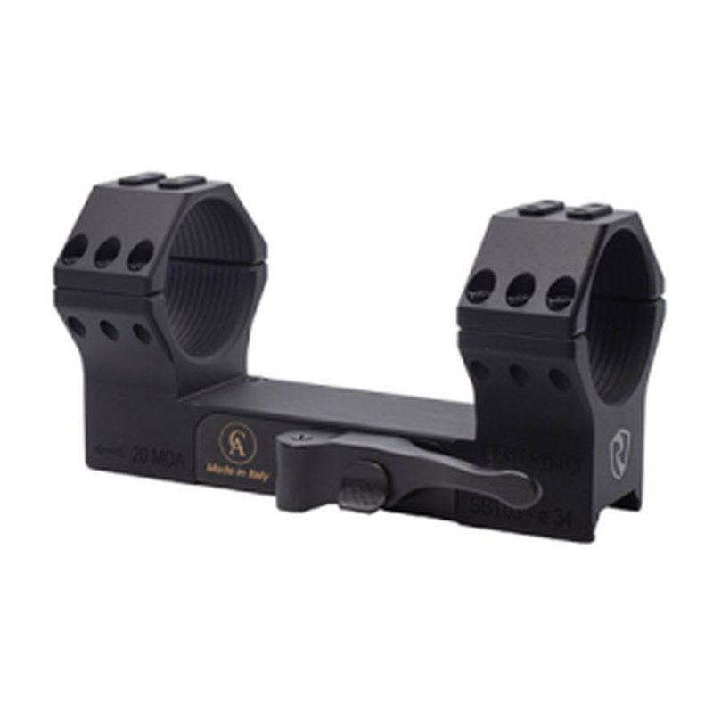 RITON OPTICS Picatinny Scope Mount Black 30mm QD 0MOA