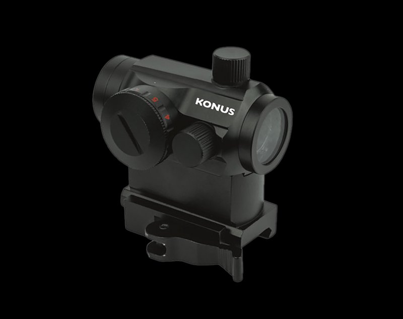 Konus Pro Nuclear Red Green Dot Sight 1x22mm 3 MOA Quick Release Matte Black