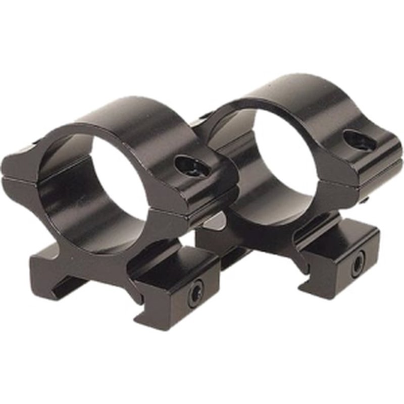 Leupold 57380 Rifleman Scope Ring Set For Rifle Weaver Medium 1" Tube Black Gloss Aluminum
