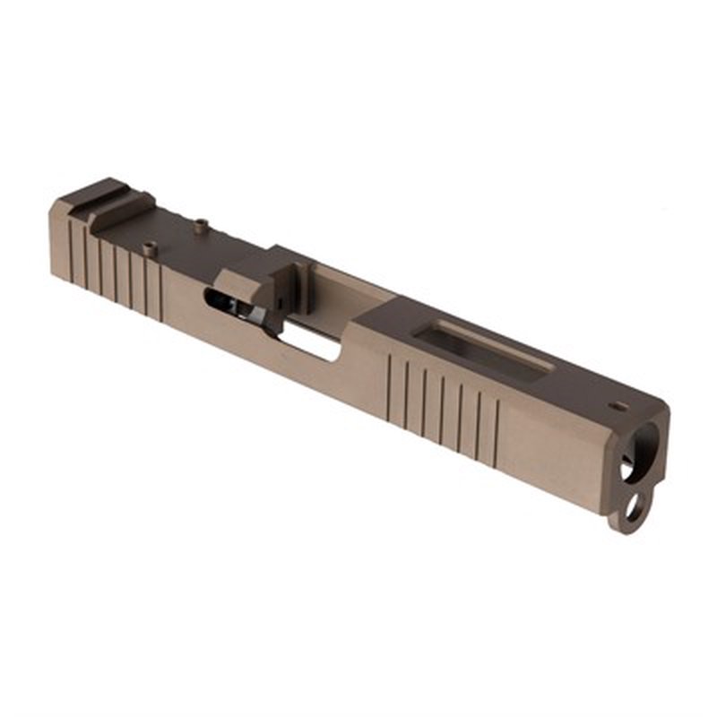 Brownells Glock 19 Gen 3 RMR Cut Slide with Window - FDE PVD