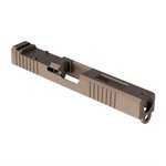 Brownells Glock 19 Gen 3 RMR Cut Slide with Window - FDE PVD