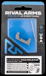 Rival Arms Extended Magazine Release for Glock 43 Silver RA72G003D