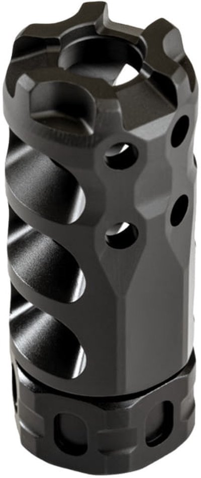 Precision Armament HYPERTAP Ti Muzzle Brake, Titanium-Slim, 7.62mm/.308Cal, 5/8-24