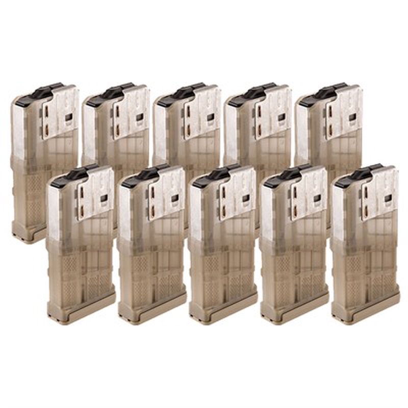 Lancer Systems L7AWM Magazine 7.62x51 NATO 20-Round Translucent Dark Earth