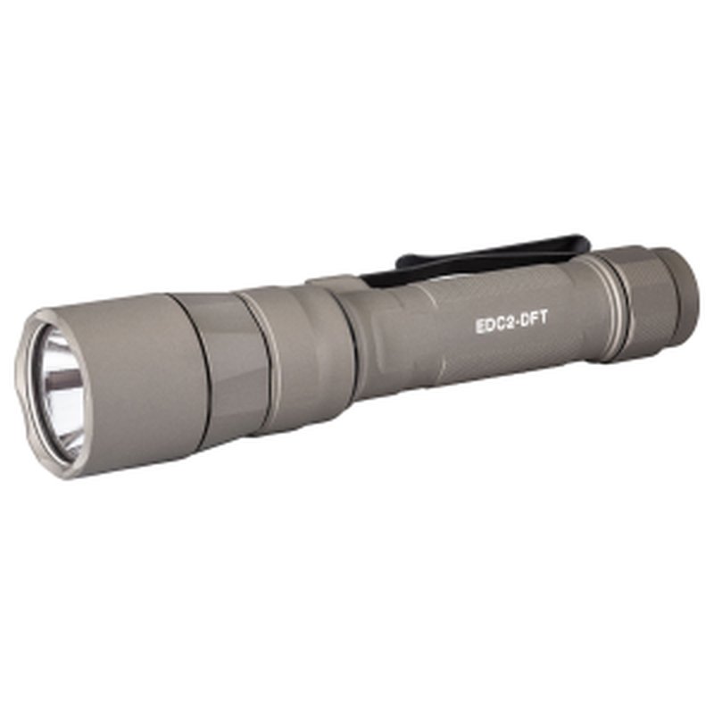 SureFire Everyday Carry Light Dual-Fuel EDC2-DFT Turbo 18650/123 Hard Anodized Tan