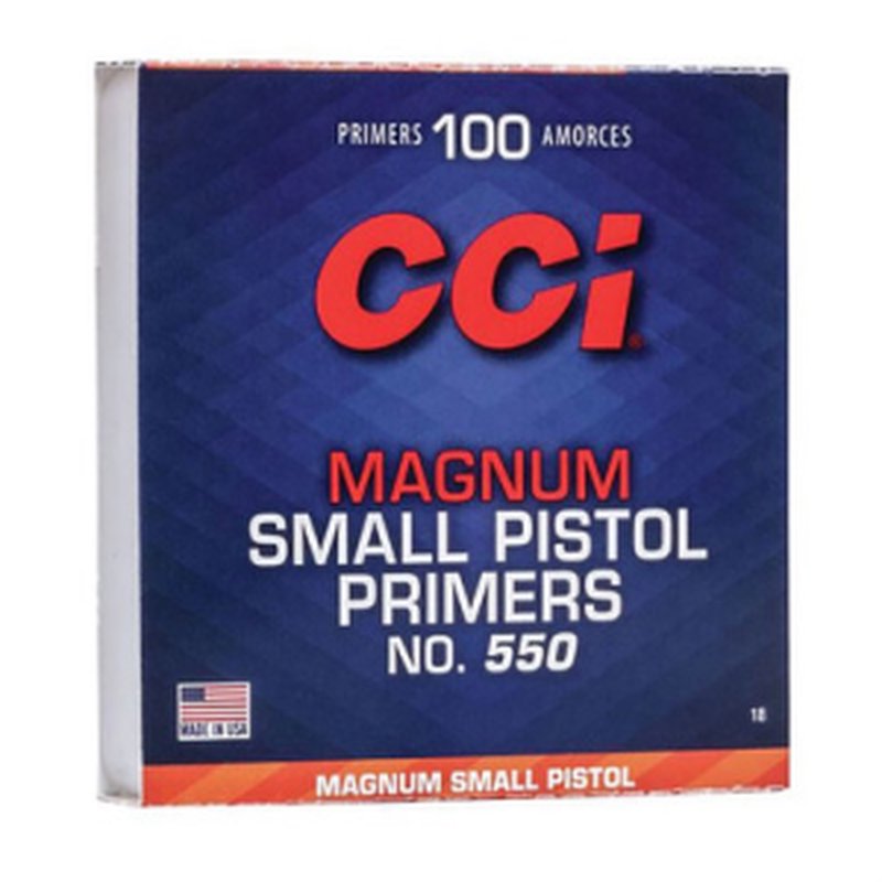 CCI 550 Magnum Small Pistol Primers (Haz) 1000 Count