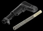 CMMG RipBrace Retractable AR-15 Pistol Brace Kit 6-Position Polymer Black