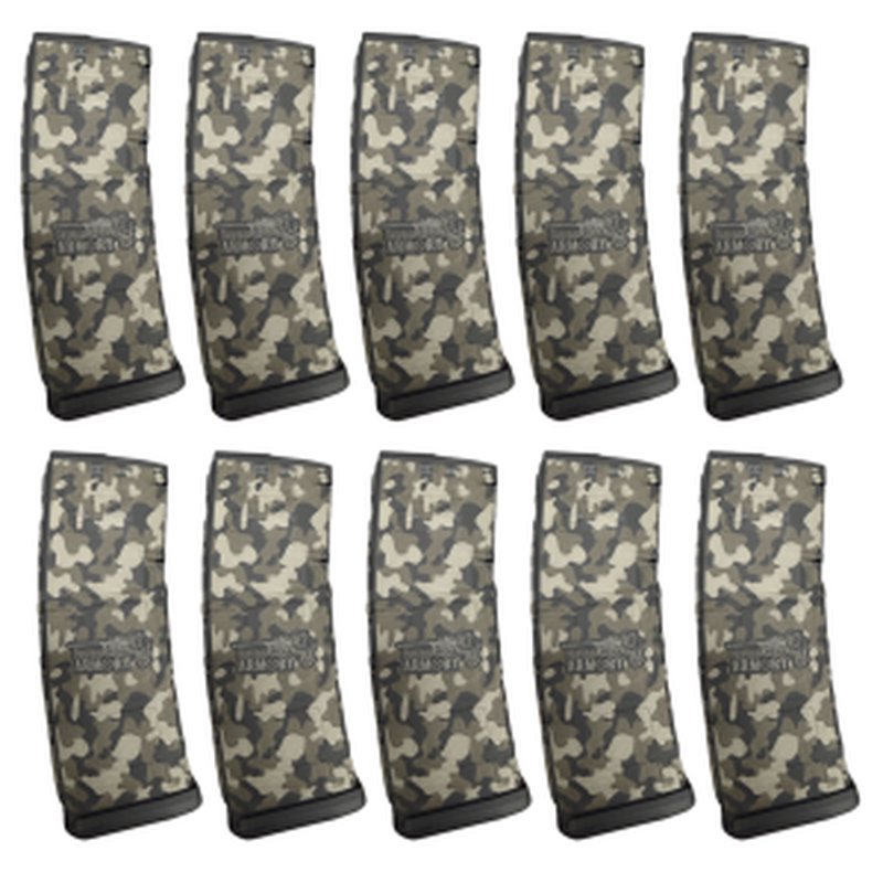 Magpul PMAG Gen M2 MOE 30-Round AR-15 Magazine 10-Pack BattleHawk Camouflage Logo