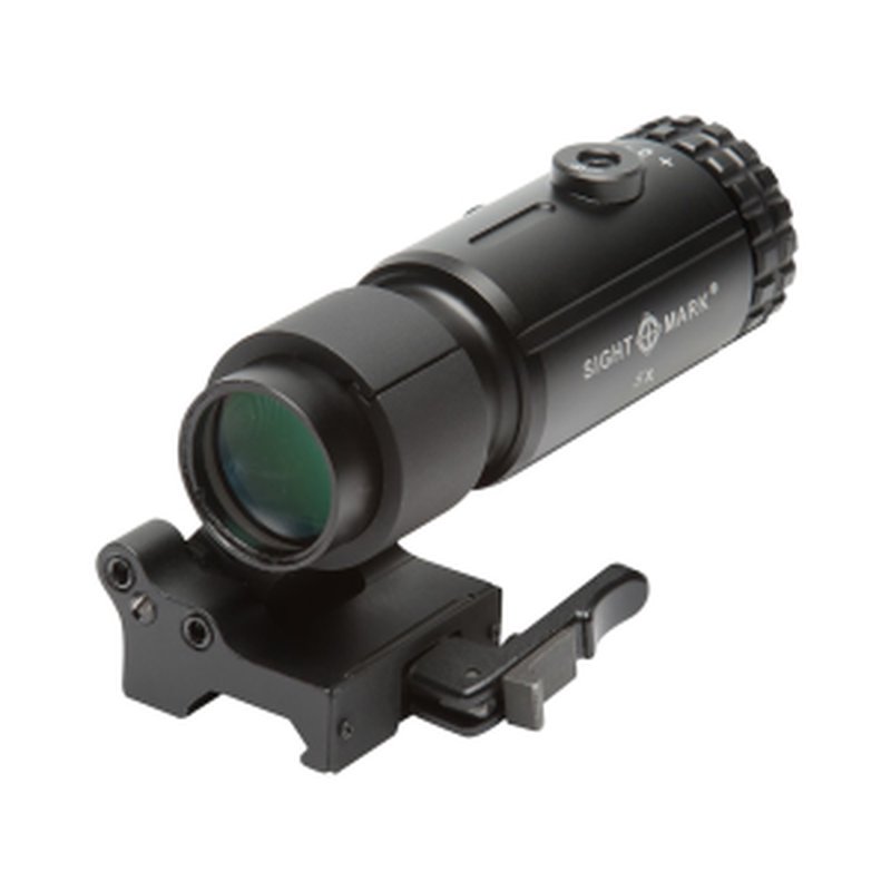 Sightmark T-5 5x Red Dot Magnifier with LQD Flip to Side Quick Detachable Mount Matte Black