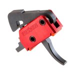 POF-USA AR-15 Drop-In Trigger Group Curved Single-Stage Red w/ Anti-Walk Pins