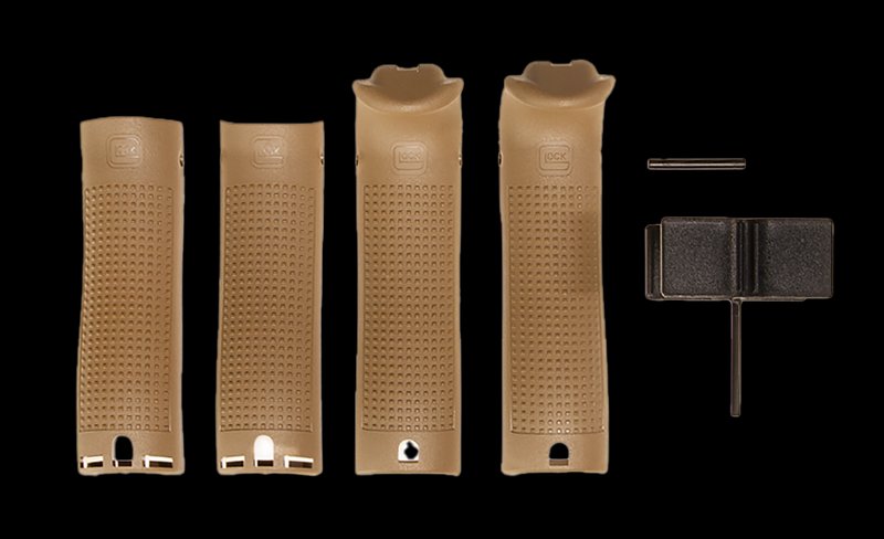 Glock 19X Modular Backstrap & Beavertail Set, Coyote Tan Polymer