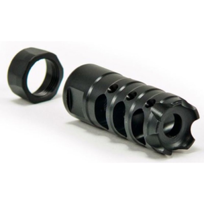 POF-USA 00309 Triple Port Muzzle Brake 308/7.62 Rifle Black Nitride 5/8x24 RH
