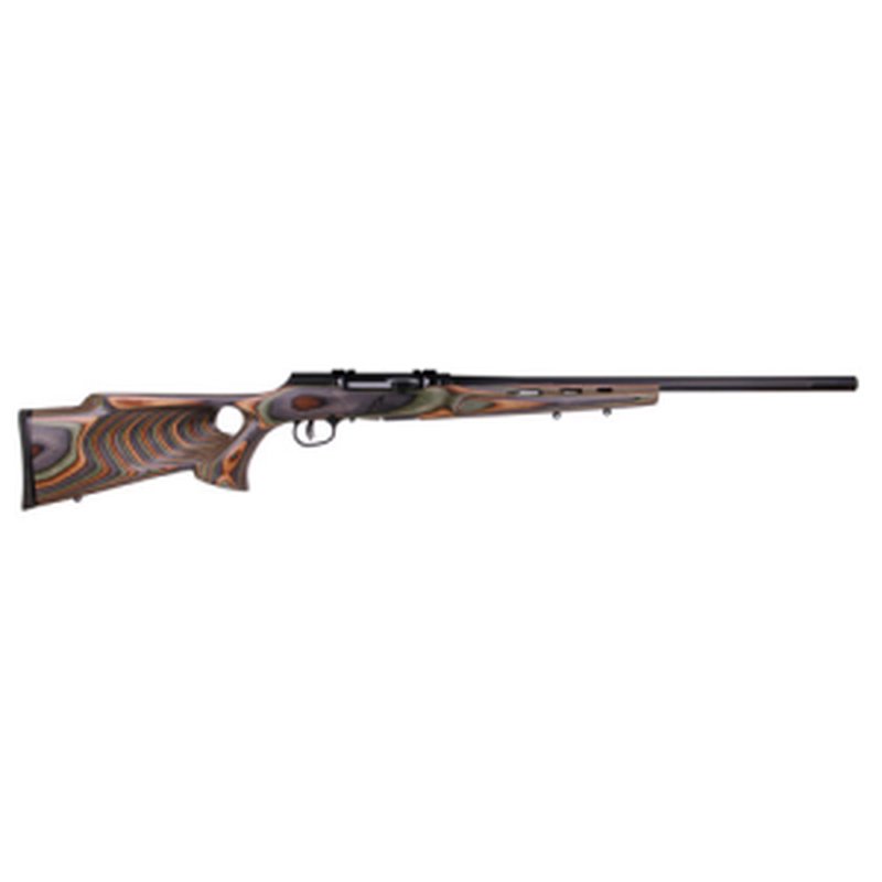 Savage Arms A17 Target Thumbhole 17 HMR 22" 10-Round Rifle - Green Laminate